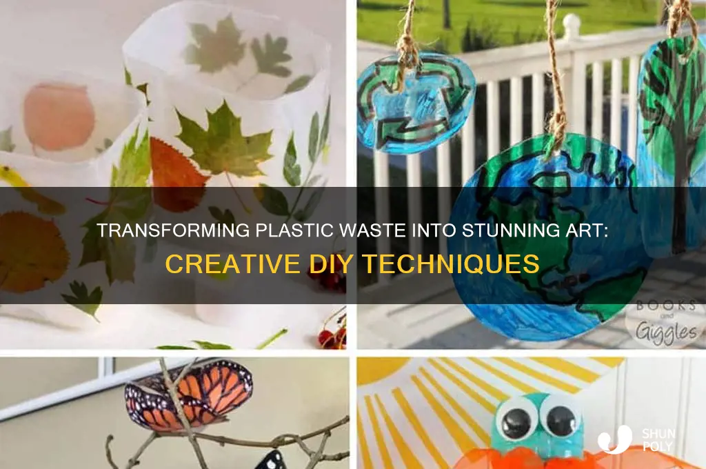 how to make art out of plastic