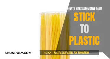 Making Automotive Paint Stick to Plastic: The Ultimate Guide