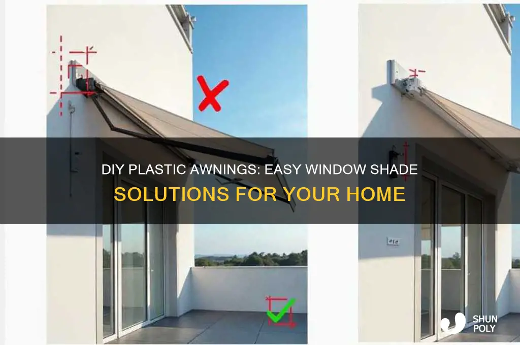 how to make awnings from plastic over window