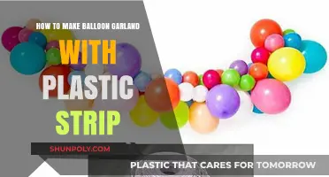 Easy DIY Balloon Garland: Using Plastic Strips for Stunning Decor