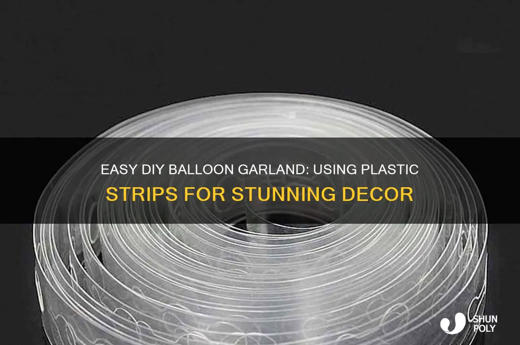 how to make balloon garland with plastic strip