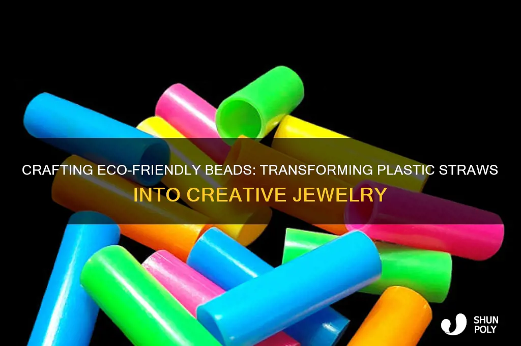 how to make beads out of plastic straws