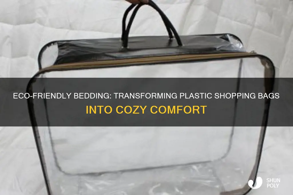 how to make bedding out of plastic shopping bags