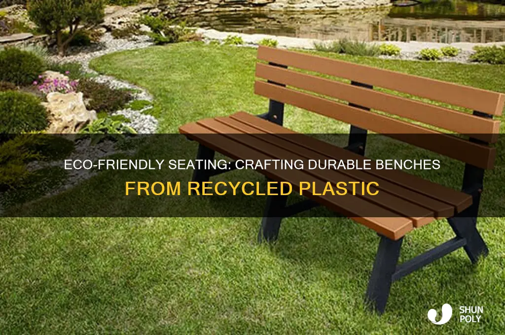 how to make benches out of recycled plastic