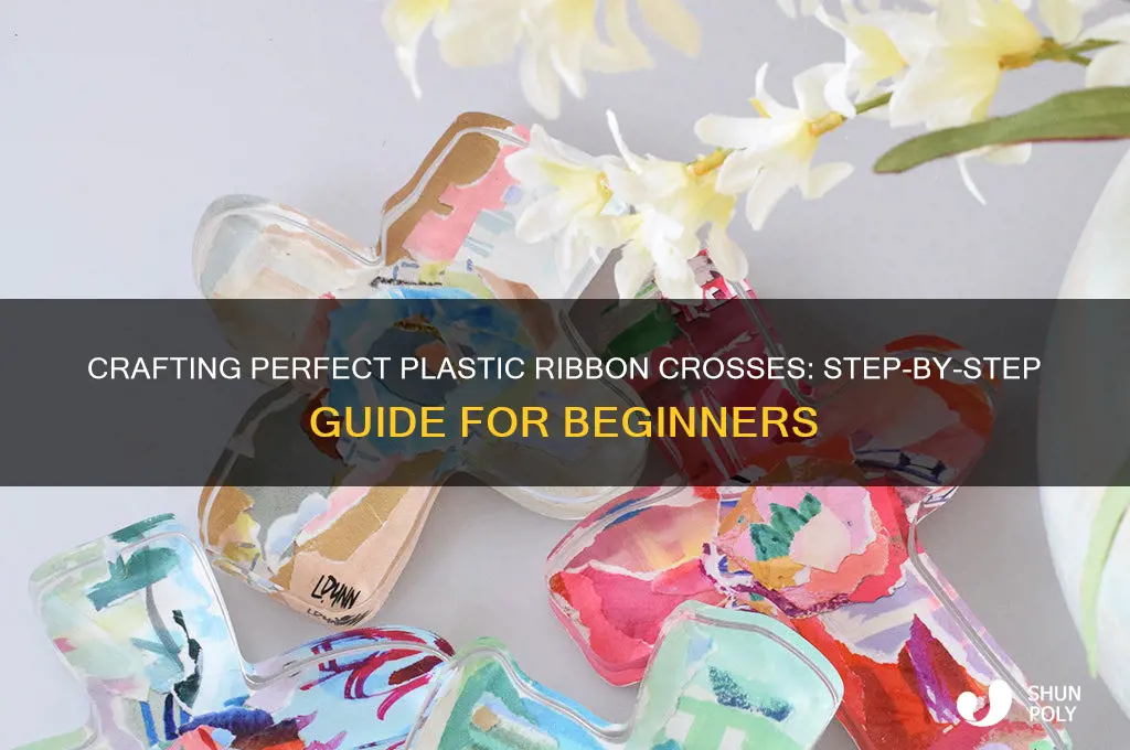 how to make best plastic ribbon crosses instructions