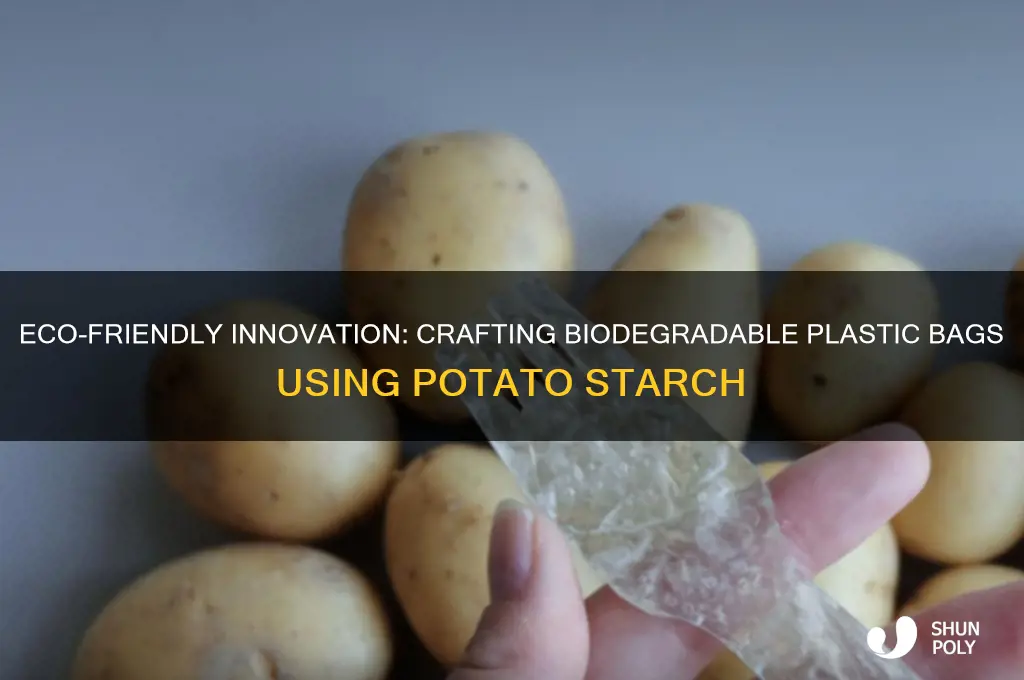 how to make biodegradable plastic bags from potato starch