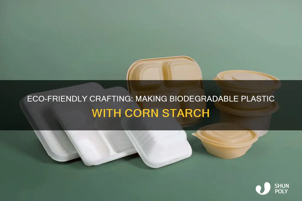 how to make biodegradable plastic corn starch