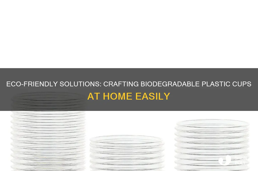 how to make biodegradable plastic cups