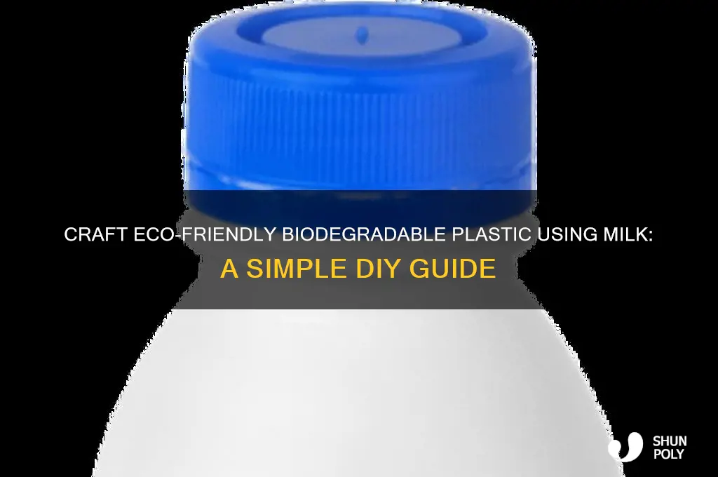 how to make biodegradable plastic from milk