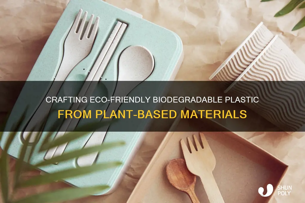 how to make biodegradable plastic from plants