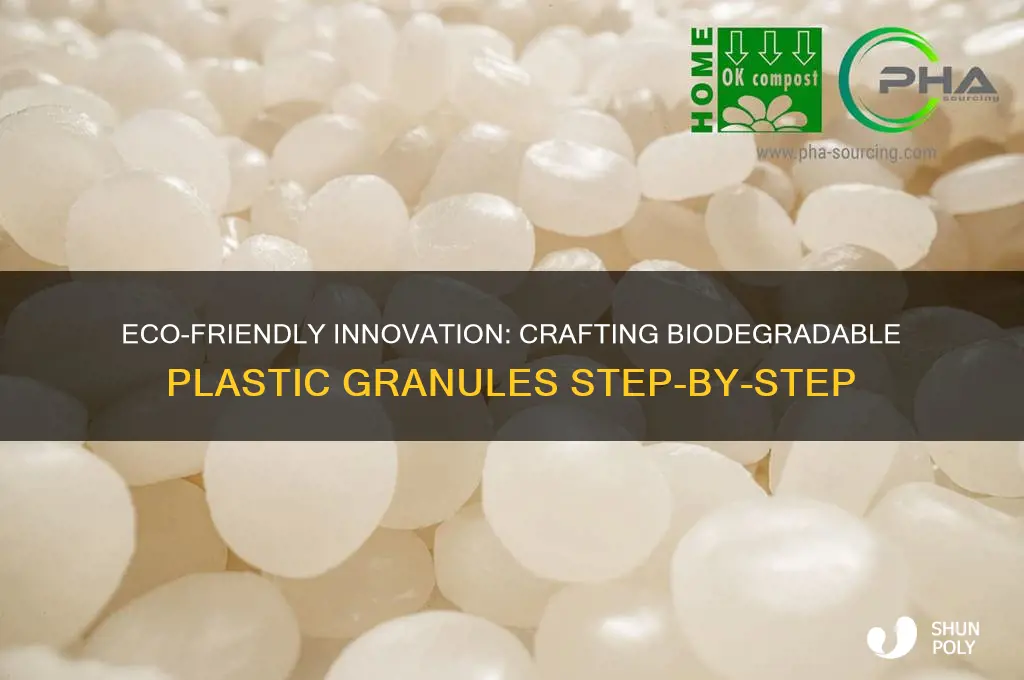 how to make biodegradable plastic granules