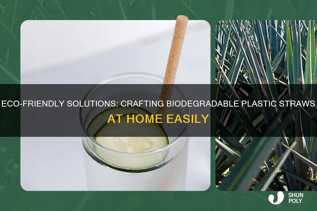 how to make biodegradable plastic straws