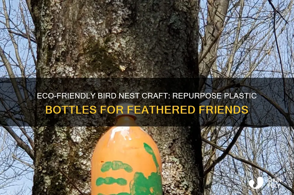 how to make bird nest with plastic bottle