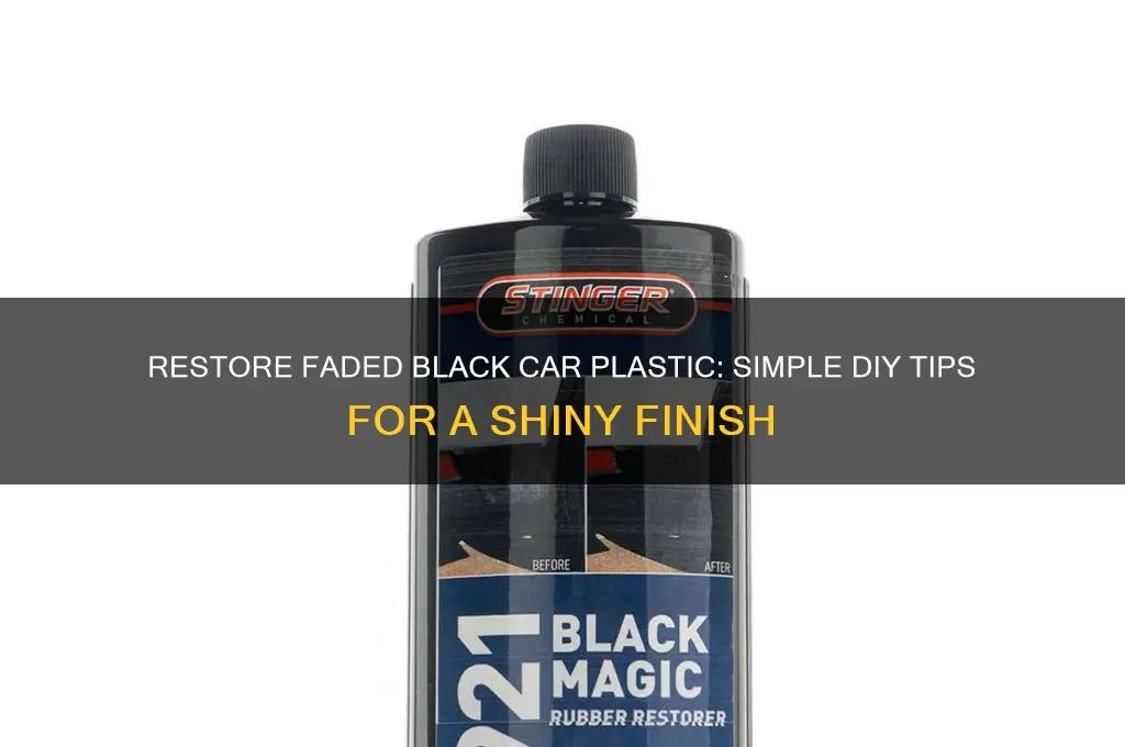 how to make black car plastic black again