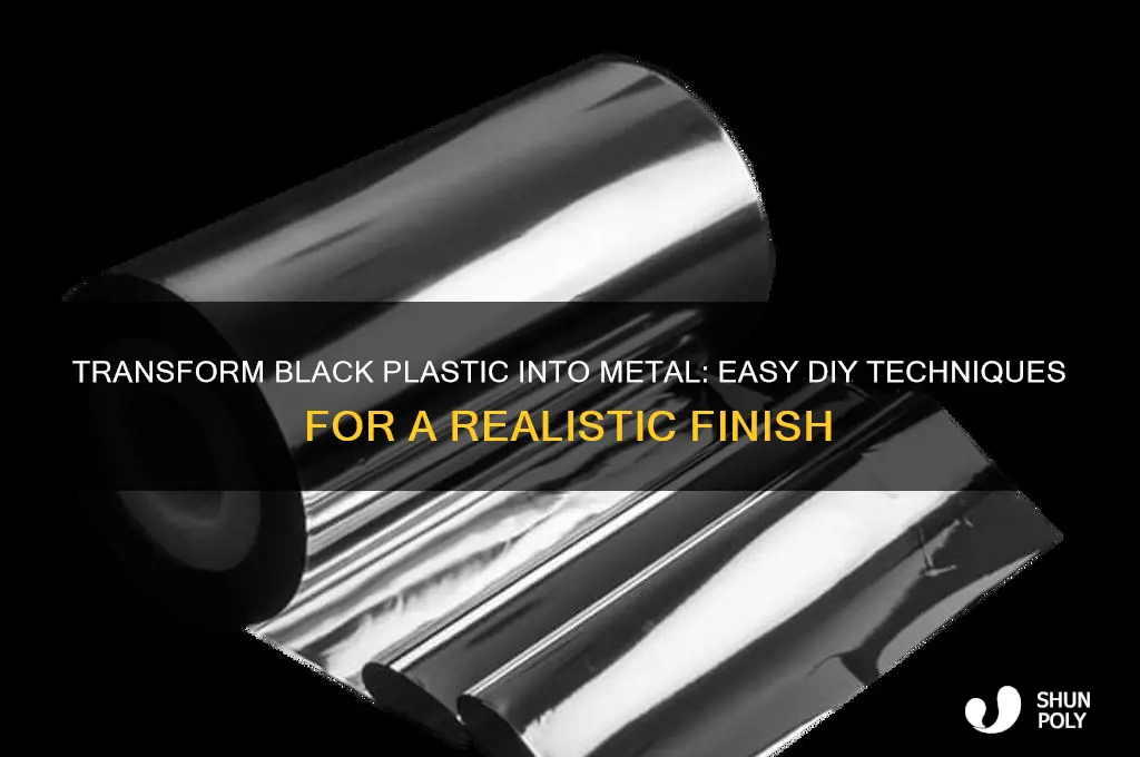 how to make black plastic look like metal