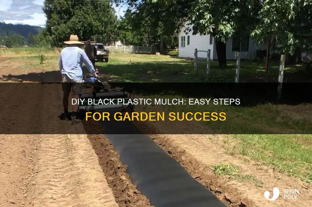 how to make black plastic mulch