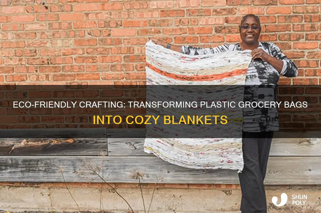 how to make blankets out of plastic grocery bags