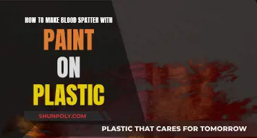 Simulate Blood Splatter with Paint: Plastic Art