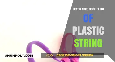 Creative DIY: Crafting a Bracelet from Plastic String Easily