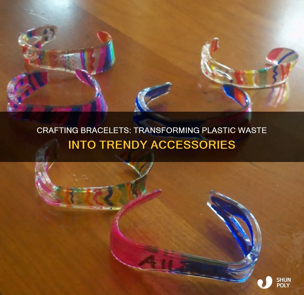 how to make bracelets from recycled plastic