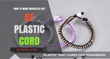 Crafting Colorful Plastic Cord Bracelets: A Step-by-Step DIY Guide