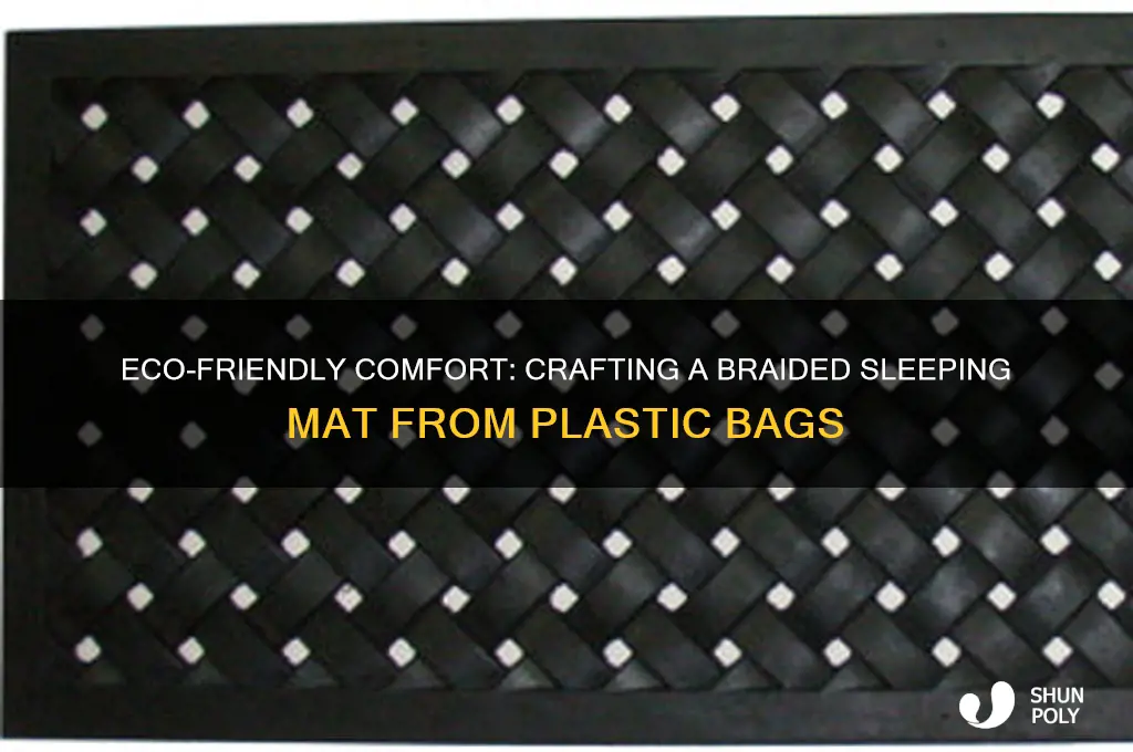 how to make braided sleeping mat from plastic bags