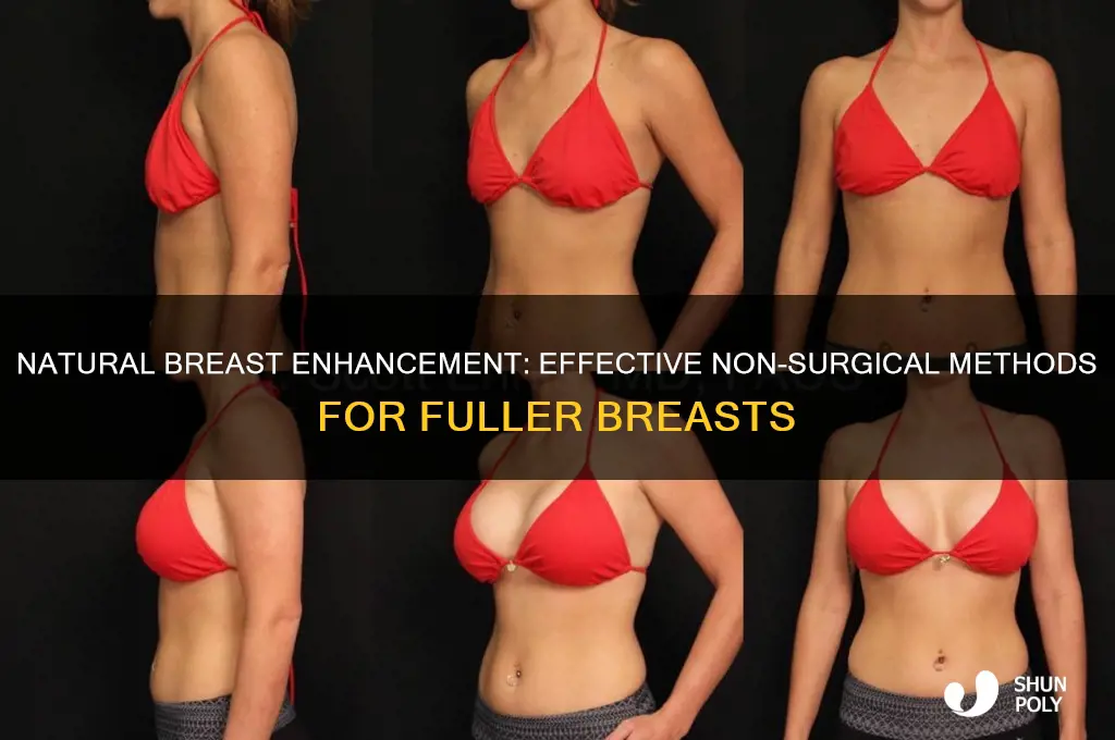 how to make breasts bigger without plastic surgery
