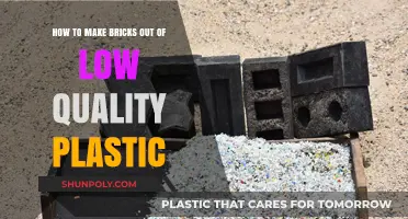 Eco-Friendly Building: Crafting Durable Bricks from Low-Quality Plastic Waste