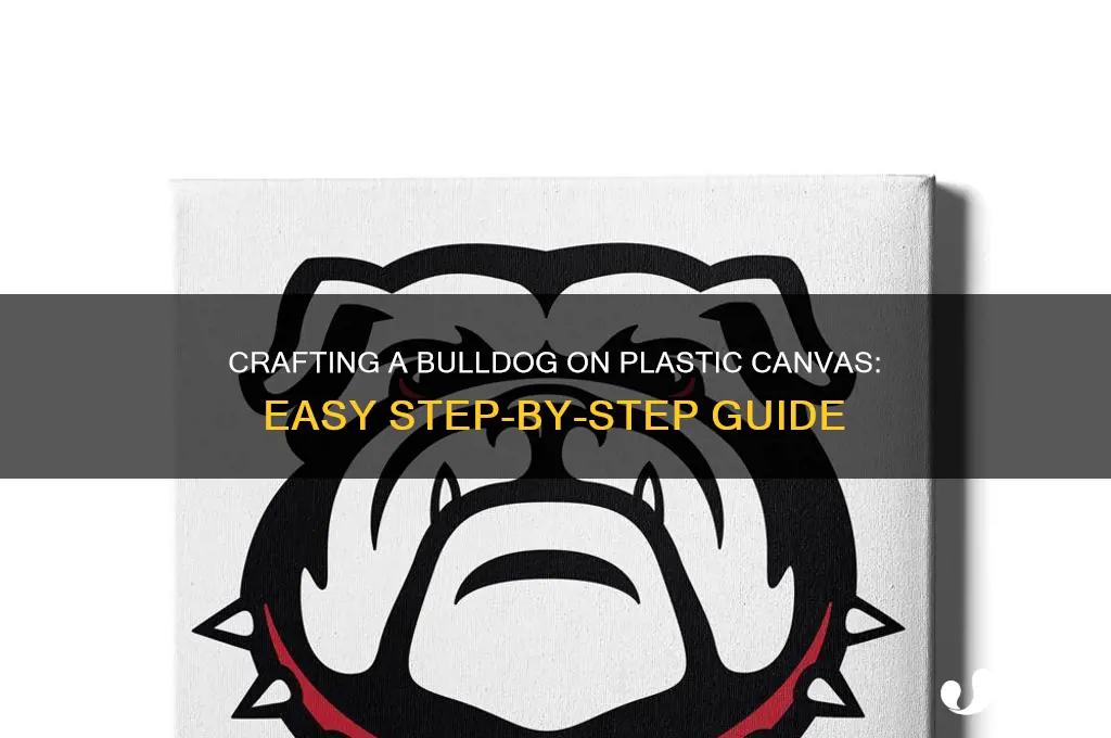 how to make bulldog on plastic canvas