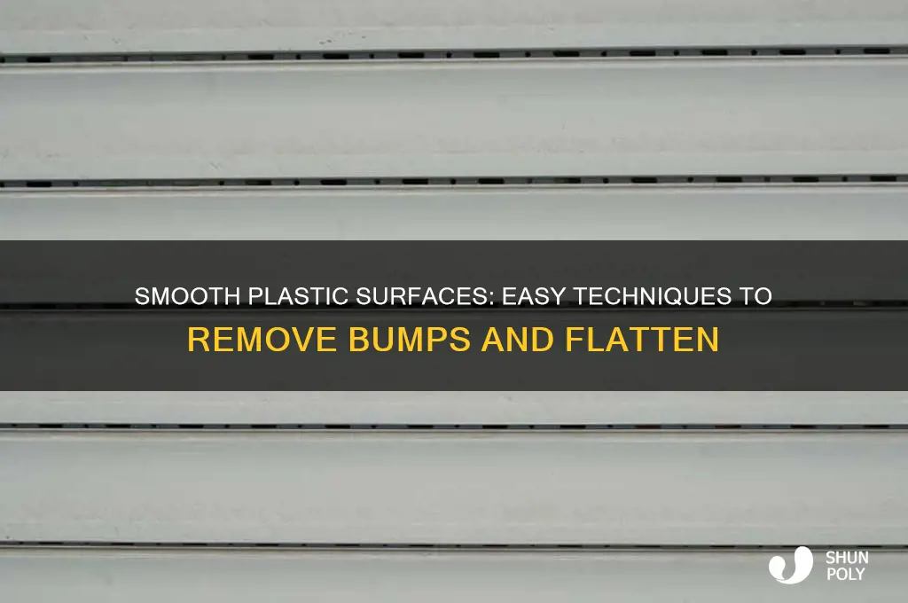 how to make bumps on plastic flat