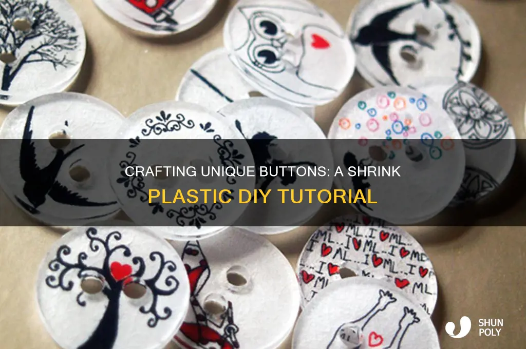 how to make buttons from shrink plastic