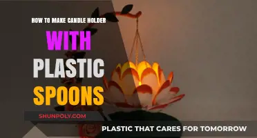 Creative DIY: Crafting a Unique Candle Holder with Plastic Spoons