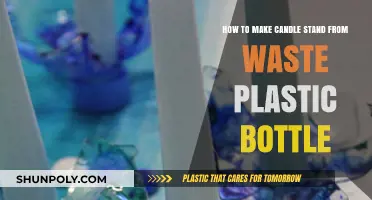 Eco-Friendly DIY: Crafting a Candle Stand from Waste Plastic Bottles