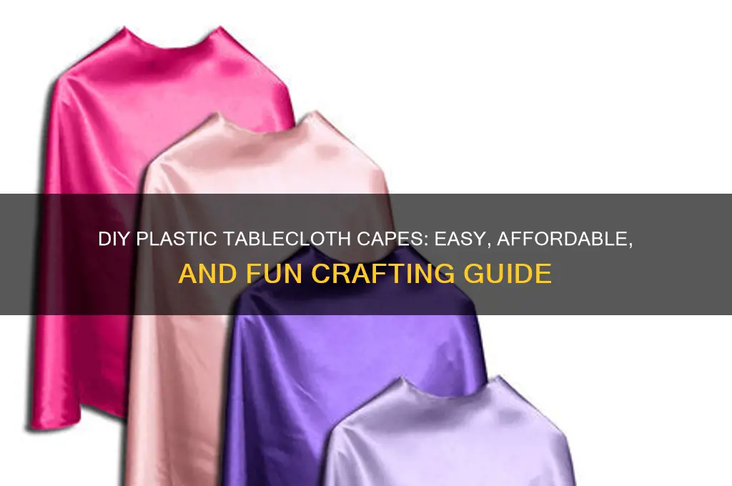 how to make capes out of plastic tablecloths