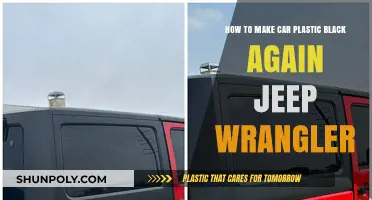 Restore Jeep Wrangler's Faded Black Plastic Trim: DIY Guide
