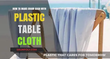 DIY Chair Sash: Crafting Elegant Decor with Plastic Tablecloths