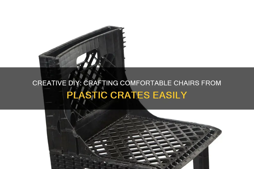 how to make chairs out of plastic crates
