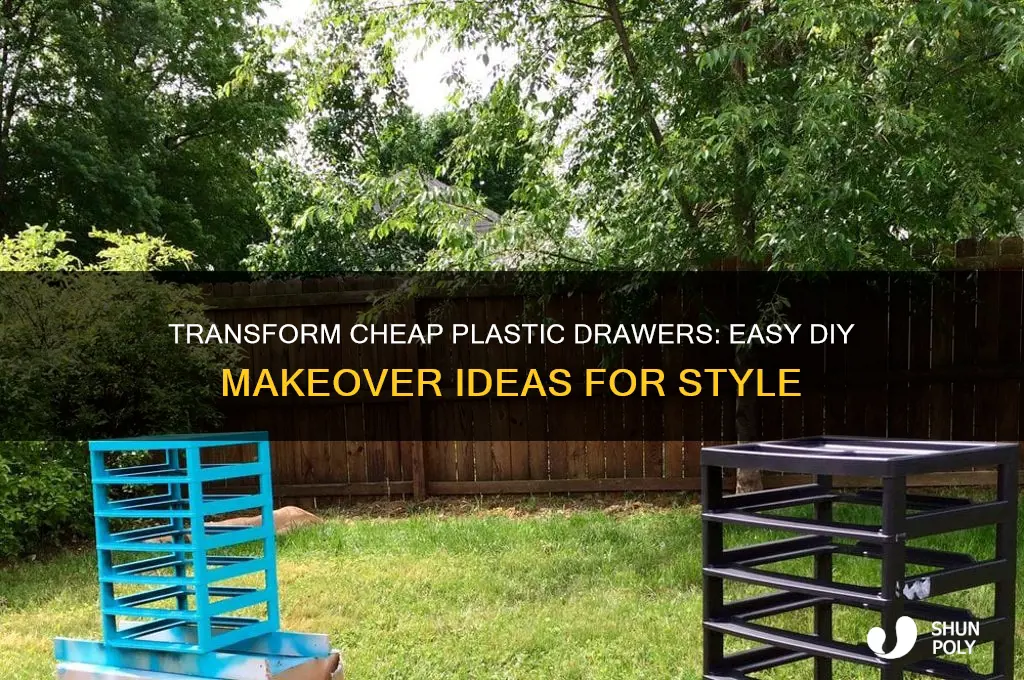how to make cheap plastic drawers look nice