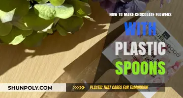 Crafting Edible Art: Create Chocolate Flowers Using Plastic Spoons