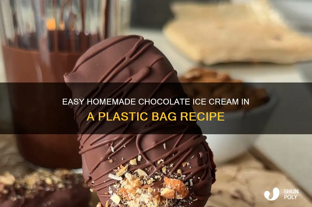 how to make chocolate ice cream in a plastic bag