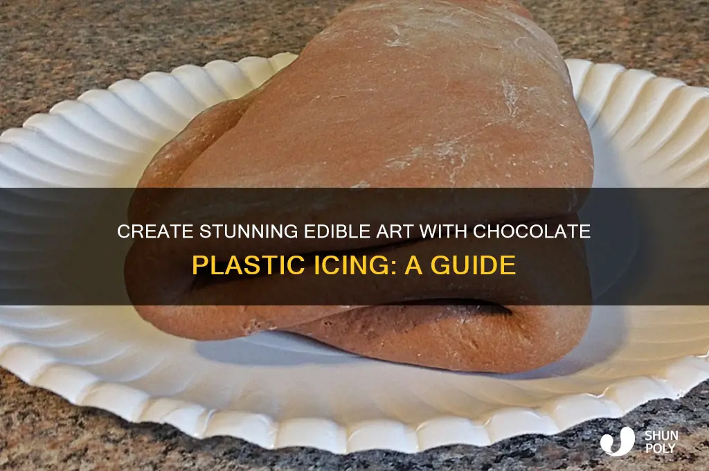 how to make chocolate plastic icing