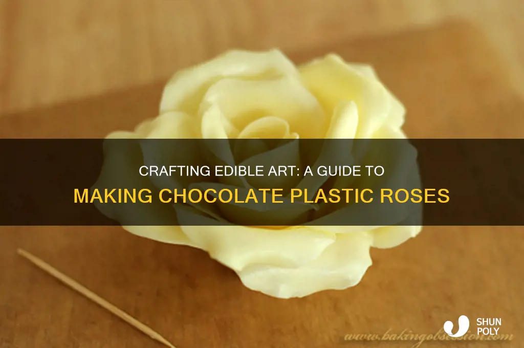 how to make chocolate plastic roses