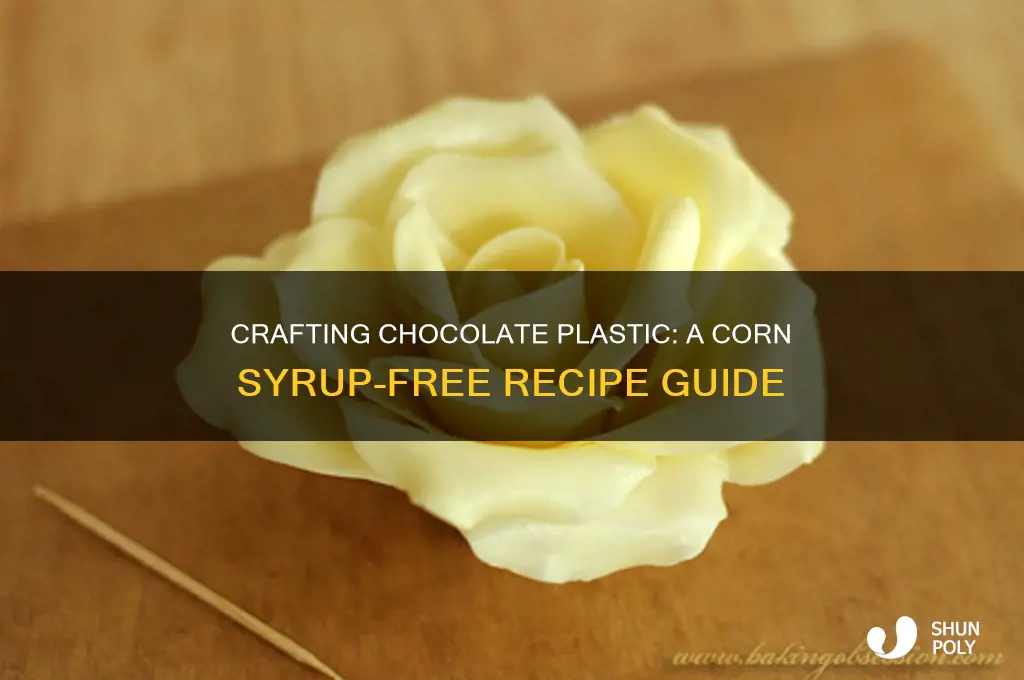 how to make chocolate plastic without corn syrup