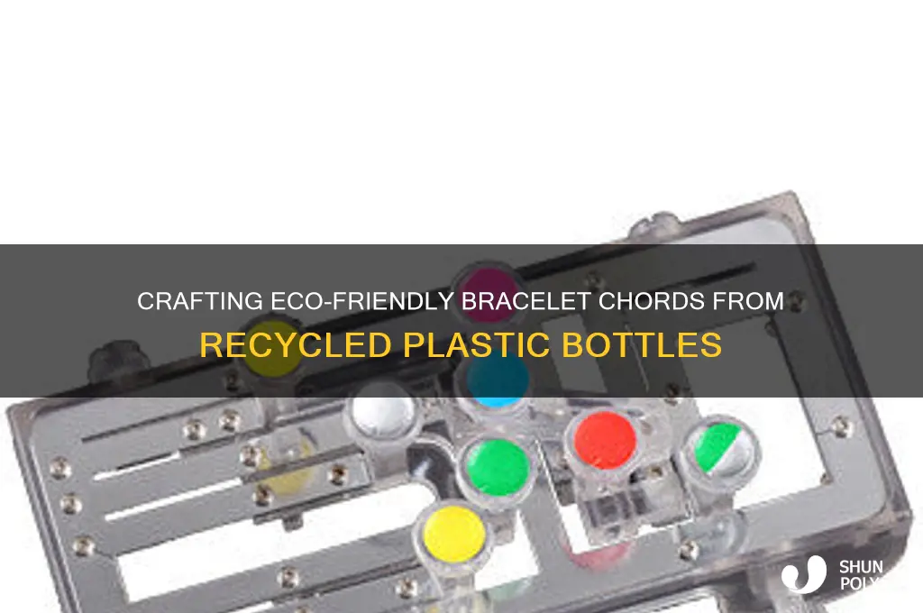 how to make chords out of plastic bottles for bracelets