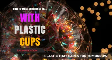 DIY Christmas Ball Ornaments Using Plastic Cups: Easy Craft Guide
