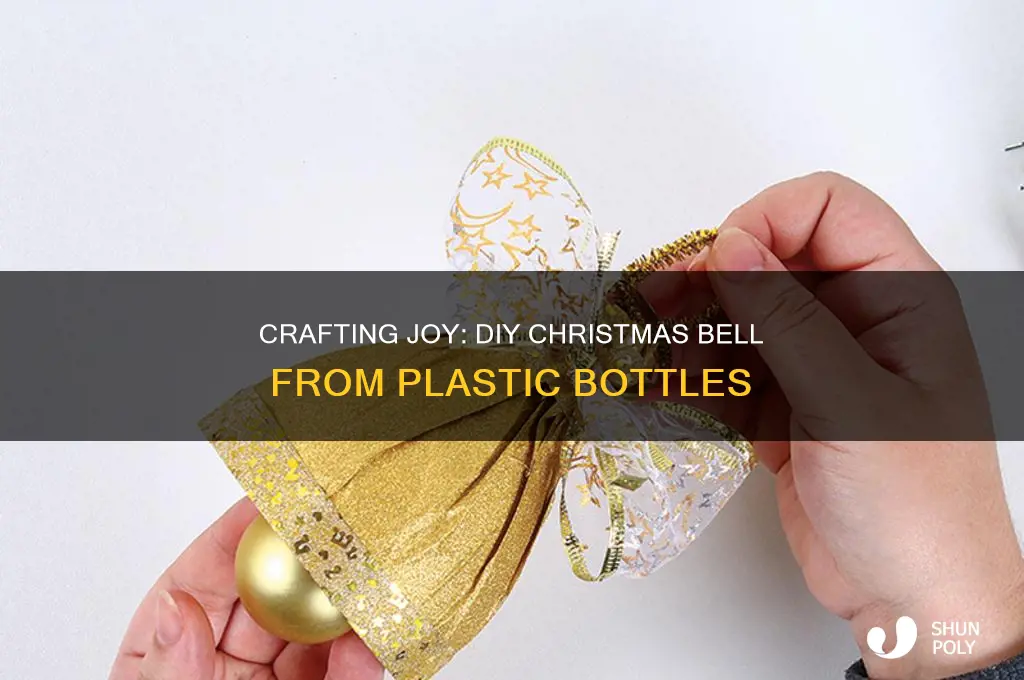 how to make christmas bell with plastic bottle
