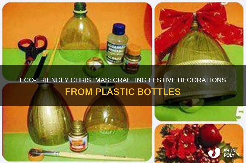 how to make christmas decorations out of plastic bottles