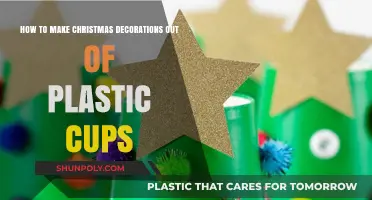 Creative DIY: Crafting Festive Christmas Decorations Using Plastic Cups