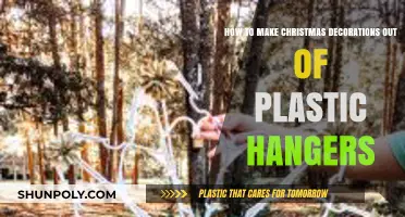 Creative Christmas Crafts: Transforming Plastic Hangers into Festive Decorations