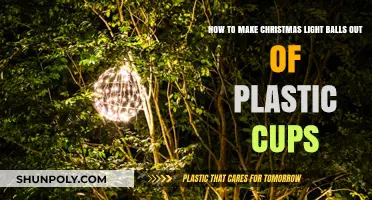 DIY Christmas Light Balls: Crafting Festive Decor with Plastic Cups
